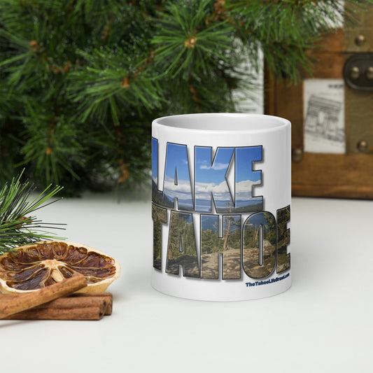 Lake Tahoe Emerald Bay White glossy mug