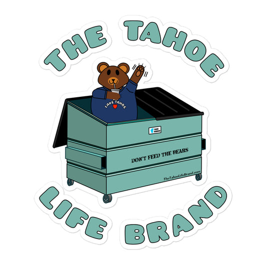 Tahoe Dumpster  Bear Bubble-free stickers - The Tahoe Life Brand